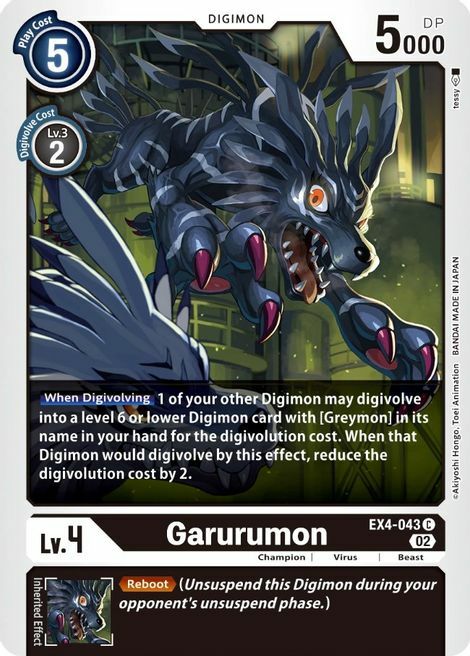 Garurumon Card Front