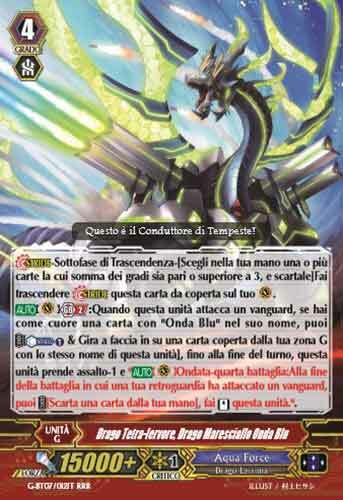 Blue Wave Marshal Dragon, Tetra-boil Dragon Card Front