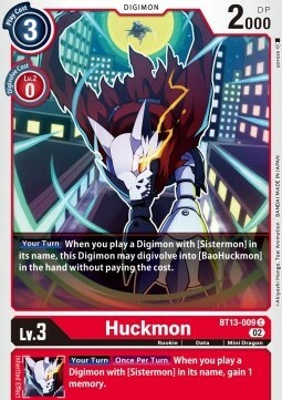 Huckmon Card Front