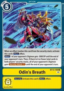 Odin's Breath Card Front