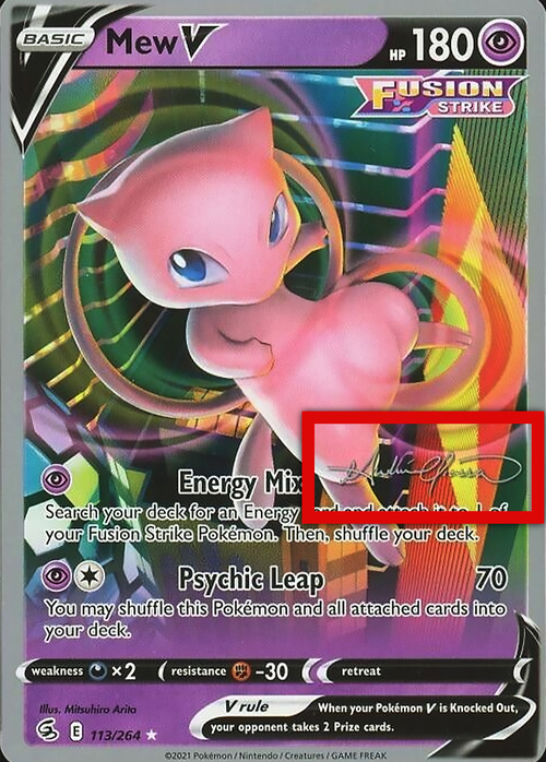 Mew V Card Front