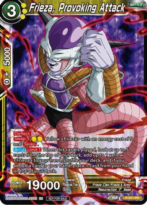 Frieza, Provoking Attack Card Front