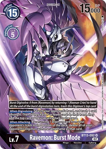 Ravemon: Burst Mode Card Front