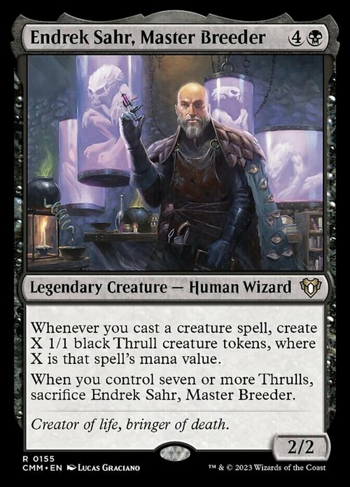 Endrek Sahr, Master Breeder Card Front