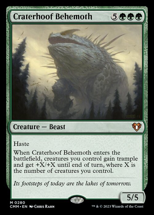 Craterhoof Behemoth Card Front