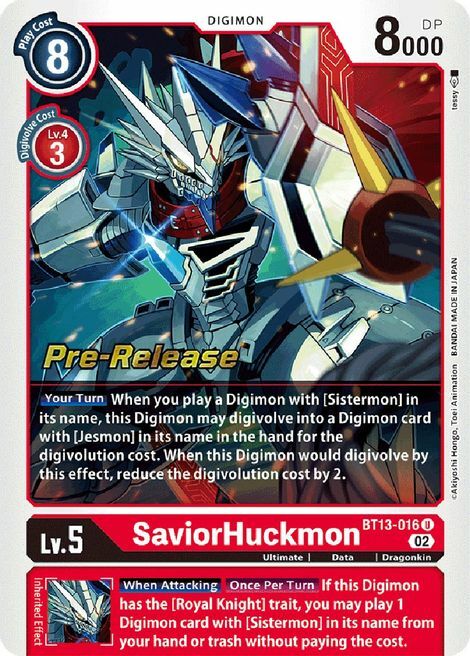 SaviorHuckmon Card Front