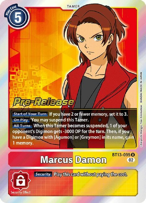 Marcus Damon Card Front