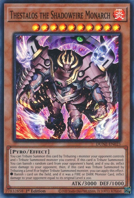 Thestalos the Shadowfire Monarch Card Front