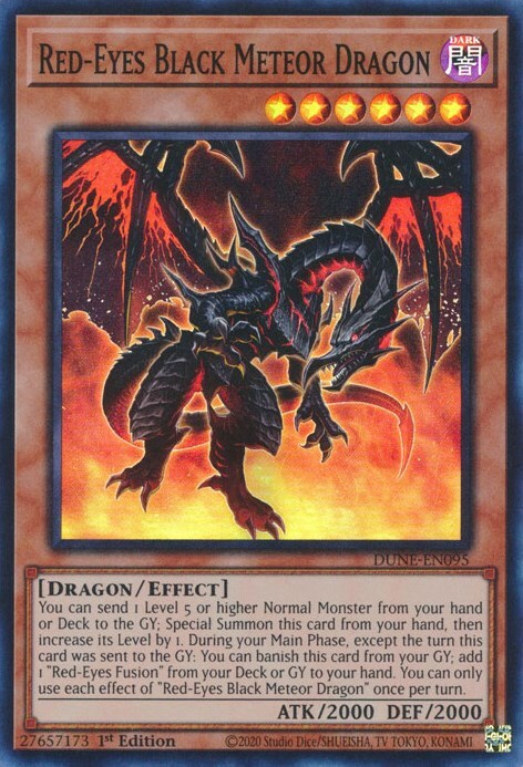 Red-Eyes Black Meteor Dragon Card Front