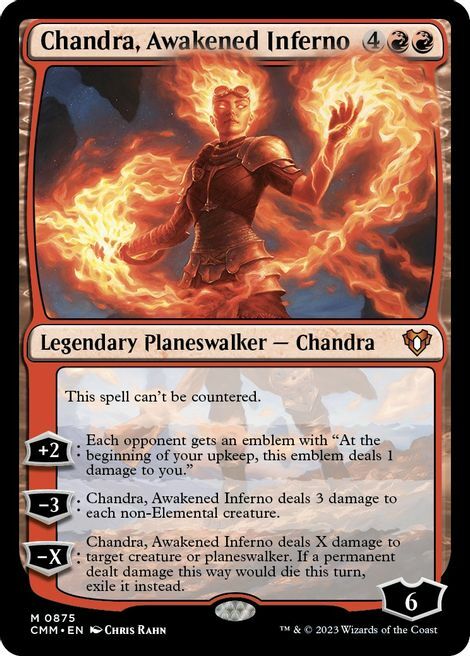 Chandra, Inferno Risvegliato Card Front