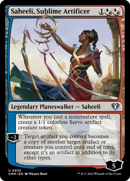 Saheeli, Sublime Artificer Card Front