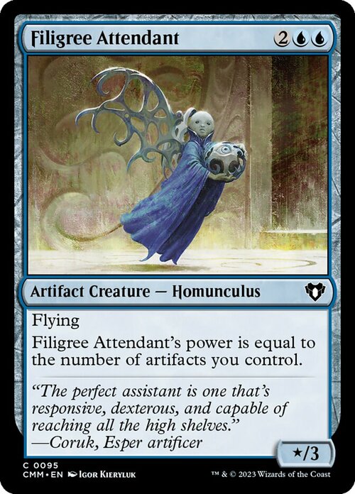 Filigree Attendant Card Front