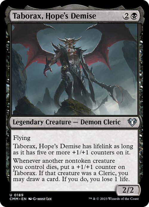 Taborax, Hope's Demise Card Front