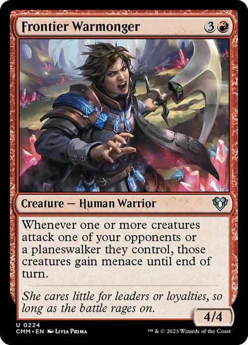 Frontier Warmonger Card Front