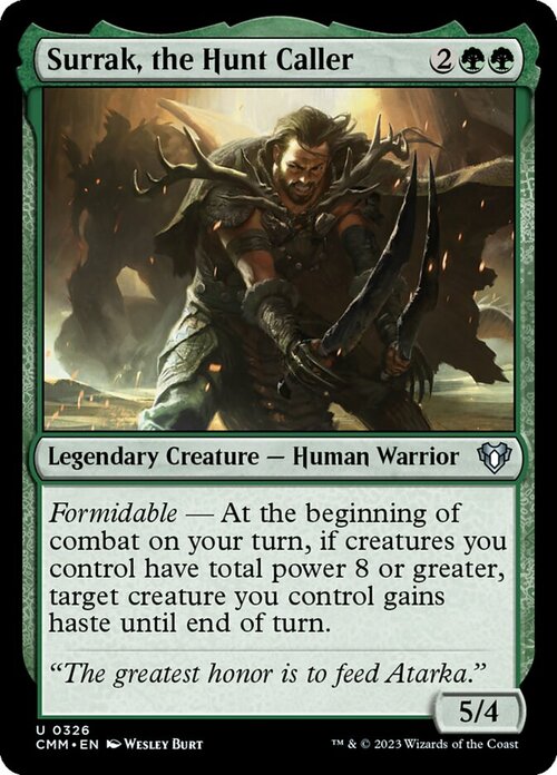 Surrak, the Hunt Caller Card Front