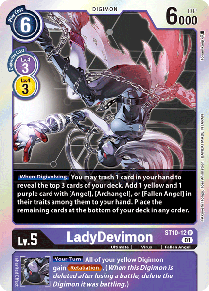 LadyDevimon Card Front