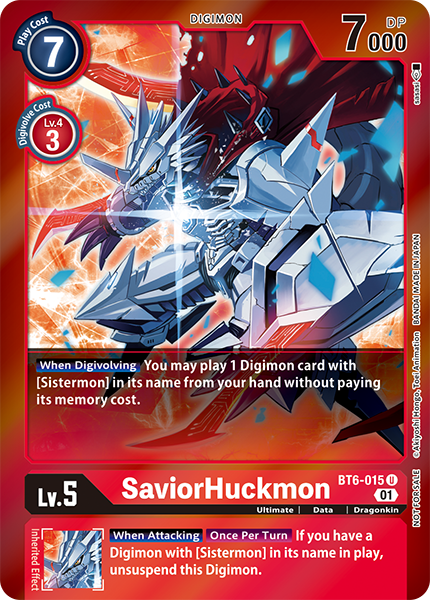 SaviorHuckmon Card Front