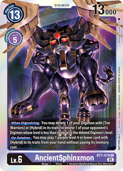 AncientSphinxmon Card Front