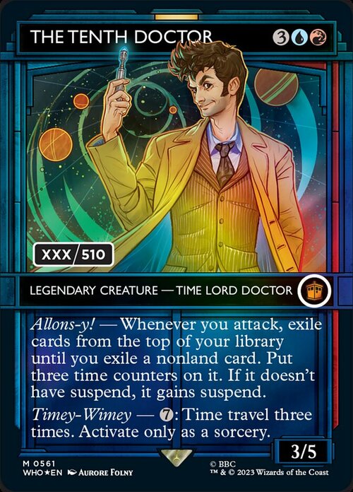 The Tenth Doctor Card Front