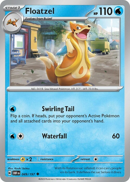 Floatzel Card Front