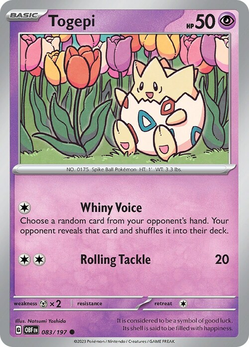 Togepi Card Front