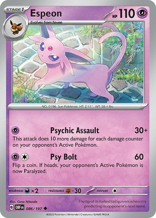 Espeon Card Front