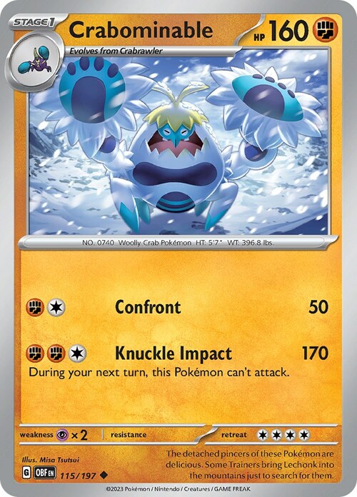 Crabominable Card Front