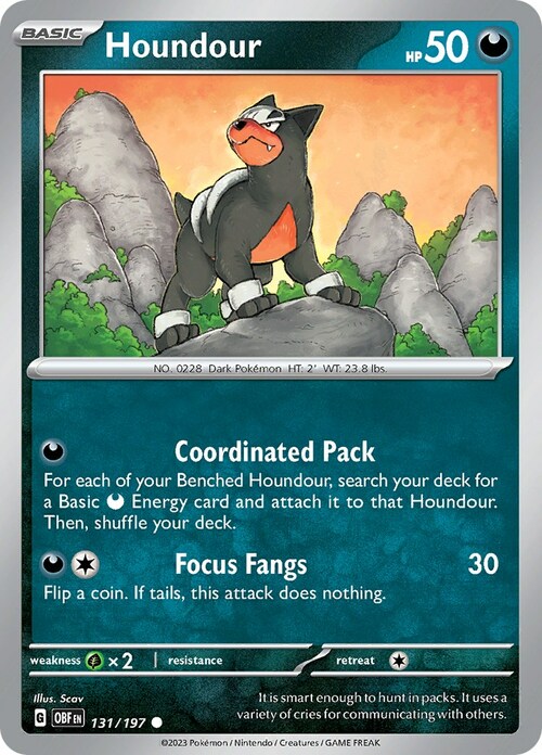 Houndour Card Front