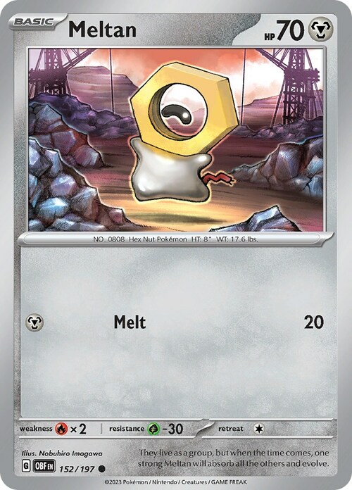 Meltan Card Front