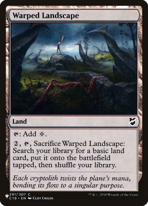 Warped Landscape Card Front