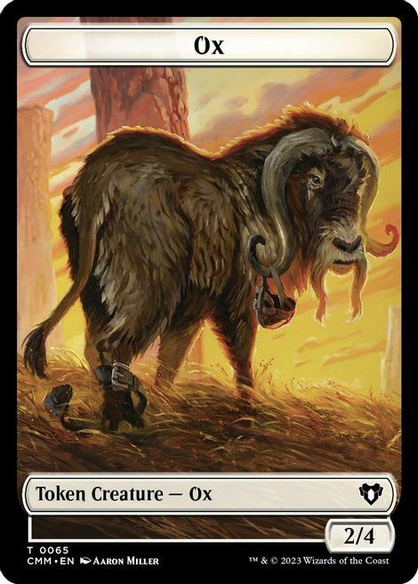 Ox // Phyrexian Golem Card Front