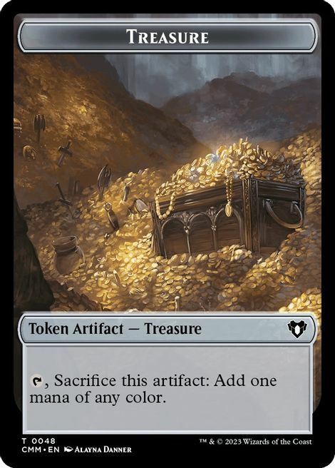 Treasure // Stoneforged Blade Card Front