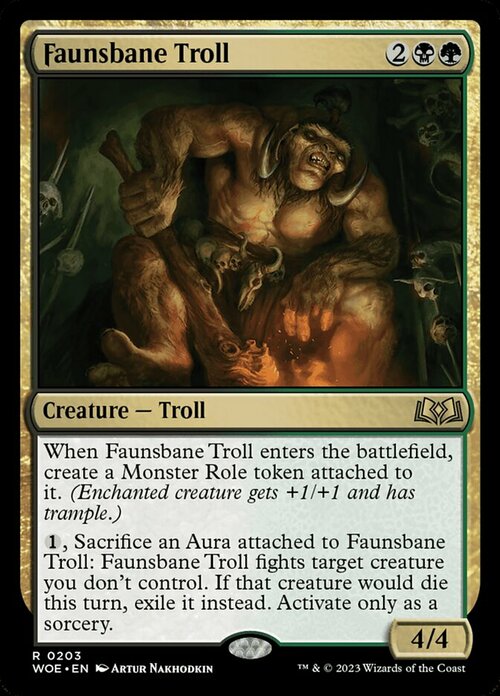 Faunsbane Troll Card Front