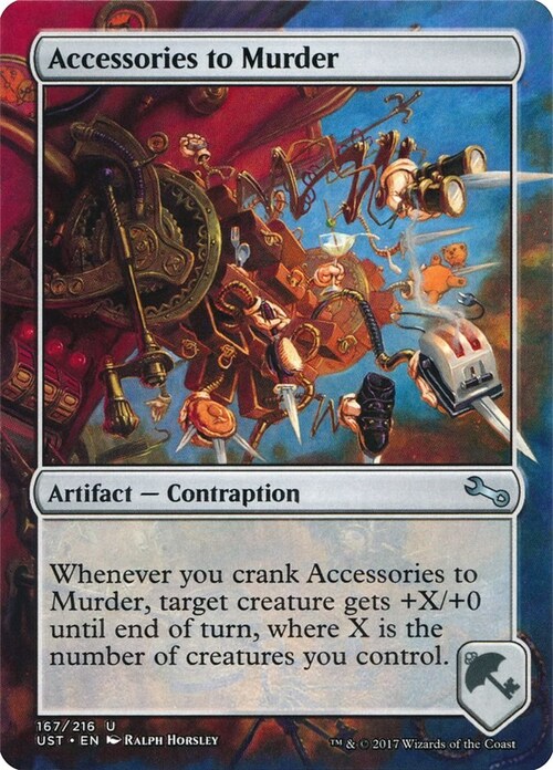 Accessories to Murder Card Front