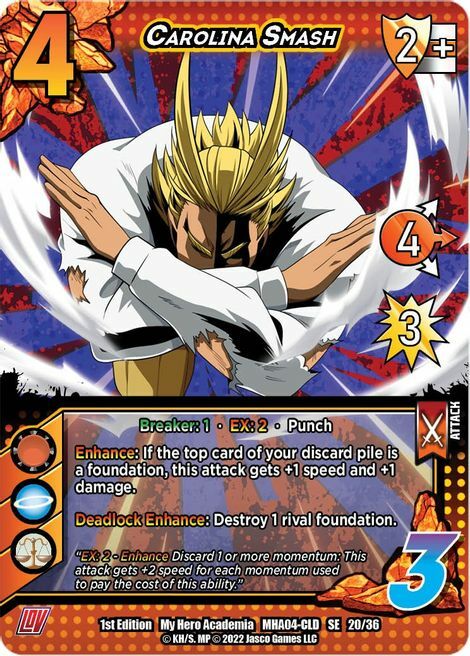 Carolina Smash Card Front