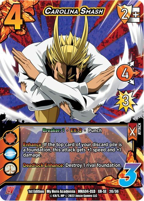 Carolina Smash Card Front