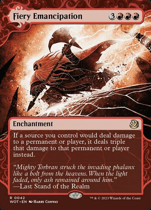 Fiery Emancipation Card Front