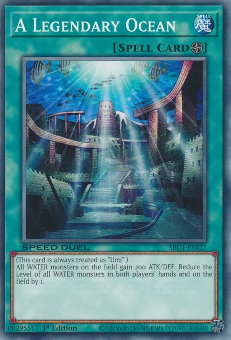 A Legendary Ocean Card Front