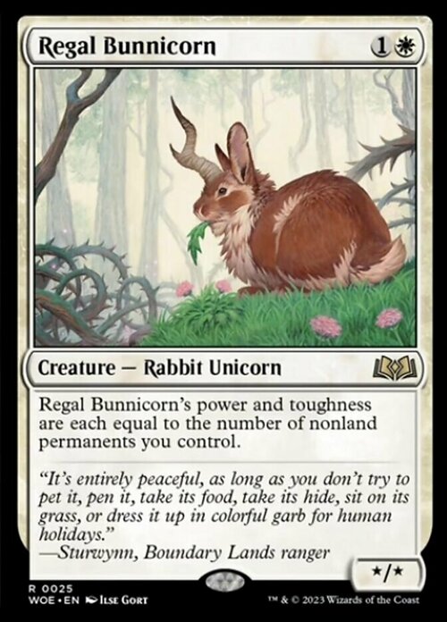 Regal Bunnicorn Card Front