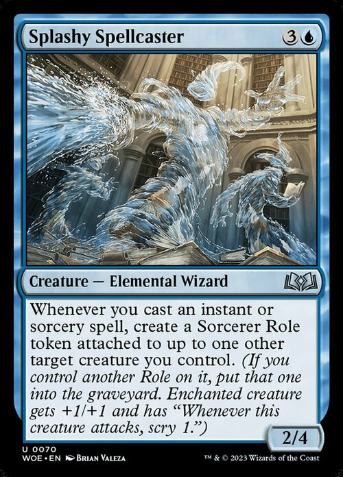 Splashy Spellcaster Card Front