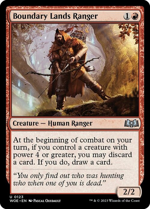 Boundary Lands Ranger Card Front