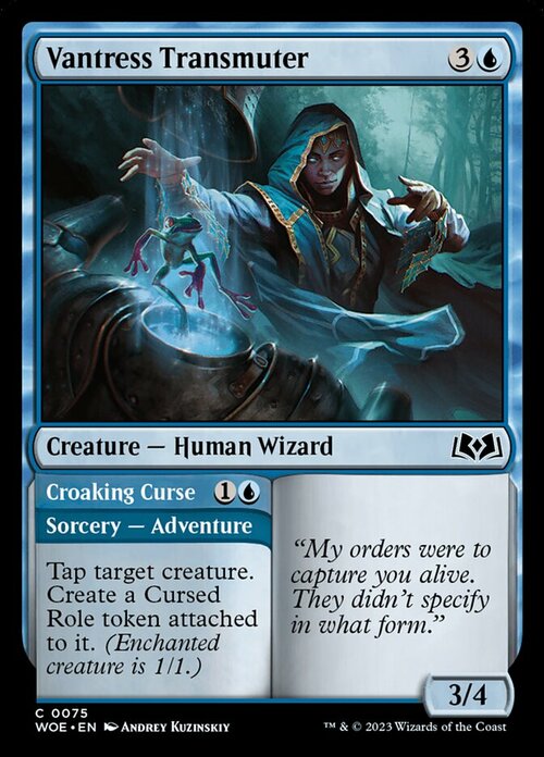 Vantress Transmuter // Croaking Curse Card Front