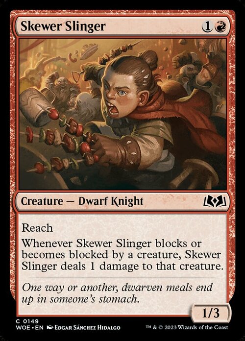 Skewer Slinger Card Front