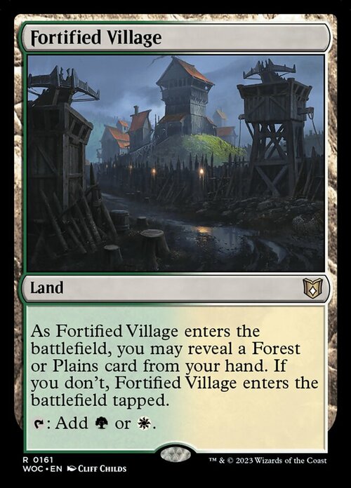 Fortified Village Card Front