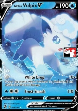 Alolan Vulpix V Card Front