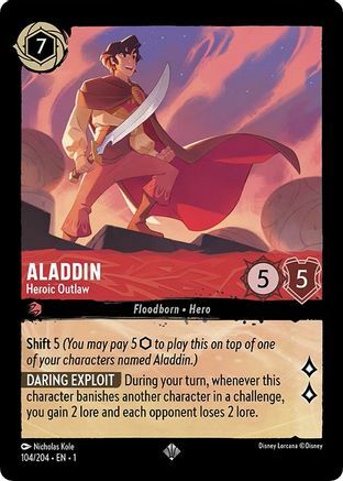 Aladdin - Heroic Outlaw Card Front