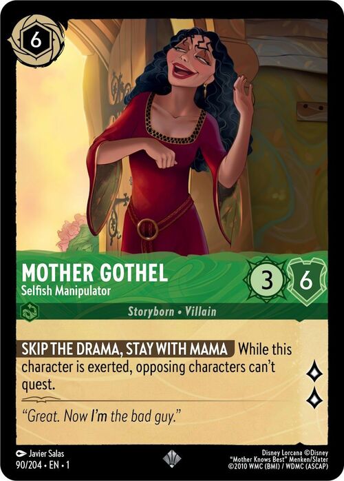 Mother Gothel - Selfish Manipulator Card Front