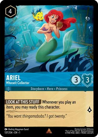 Ariel - Whoseit Collector Card Front