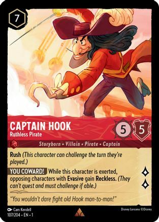 Captain Hook - Ruthless Pirate Card Front