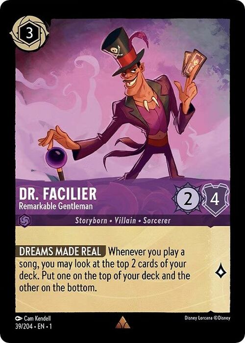 Dr. Facilier - Remarkable Gentleman Card Front